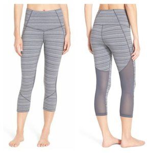 Zella High Rise Gray Space Dye Capri Leggings M